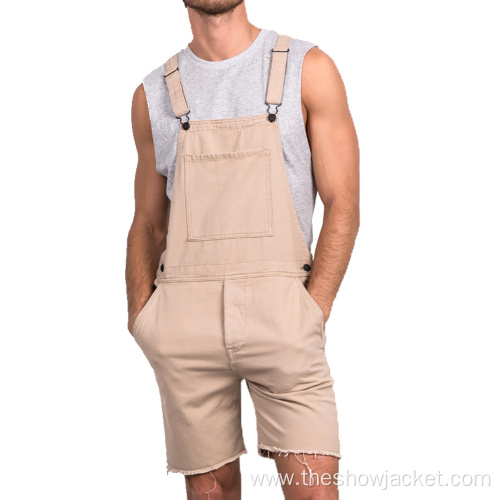 Men's Overalls Shorts Cotton Factory Wholesale Custom